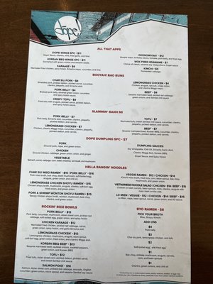 Menu photo 4 Dope Asian Street Fare Cincinnati, OH