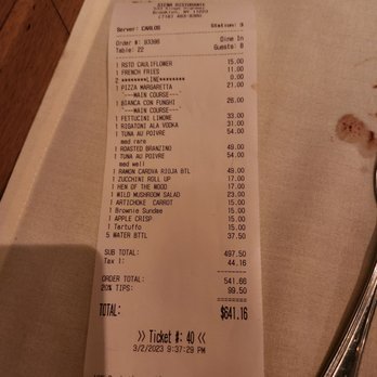 Siena Ristorante and Bar - a fork and a receipt - Italian Near Me - Brooklyn, New York Siena Ristorante and Bar - a fork and a receipt - Italian Near Me - Brooklyn, New York