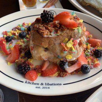 Bosscat Kitchen & Libations - Fruity Pebbles French Toast - New American Near Me - Houston, Texas