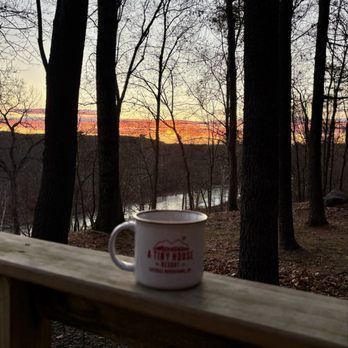 A Tiny House Resort - Sunrise from the deck - Resorts Near Me - South Cairo, New York A Tiny House Resort - Sunrise from the deck - Resorts Near Me - South Cairo, New York