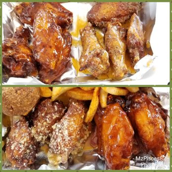 Wing Quarter - Mango Habanero, Spicy Lemon Pepper, Garlic Hot & Spicy, and Big Easy Sweet Heat. All totally YUMMERS!!! - Cajun/Creole Near Me - Houston, Texas