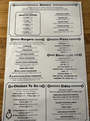 Menu photo 1 Brass Rail Grandy, MN