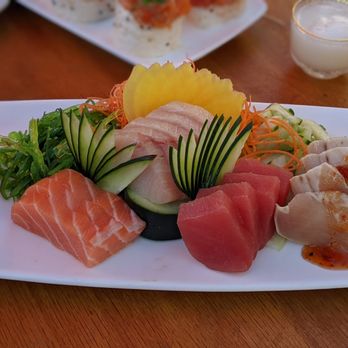 Konnichiwa Sushi & Bar - 15 pc Sashimi Mix - Sushi Bars Near Me - La Mesa, California Konnichiwa Sushi & Bar - 15 pc Sashimi Mix - Sushi Bars Near Me - La Mesa, California