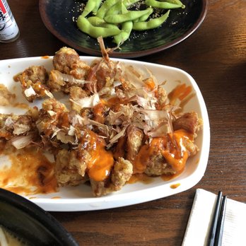 Marumen - Half eaten fried chicken thighs (karaage) - great portion for a table of 6. - Ramen Near Me - Fairfax, Virginia Marumen - Half eaten fried chicken thighs (karaage) - great portion for a table of 6. - Ramen Near Me - Fairfax, Virginia