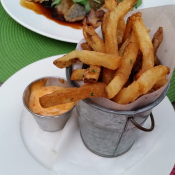 White Dog Cafe - Wayne - Truffle Parmesan Fries with spicy mayo. Soooo good! - Cafes Near Me - Wayne, Pennsylvania