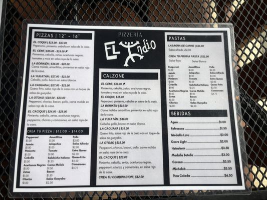 Menu photo 1 El Indio Utuado, PR