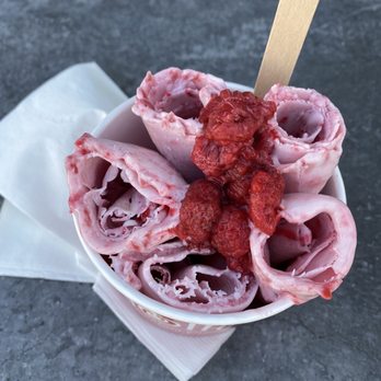 Rolled Mountain Creamery - Lemon Raspberry combo on the menu. - Chocolatiers & Shops Near Me - Reno, Nevada