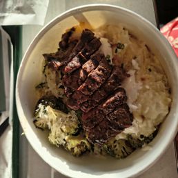Roasted Broccoli and Cauliflower " Potato " Salad