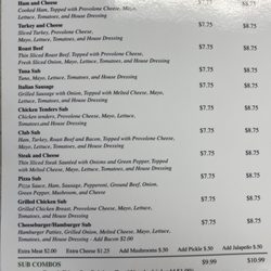 Pa's Pizza & Hot Subs - Menu