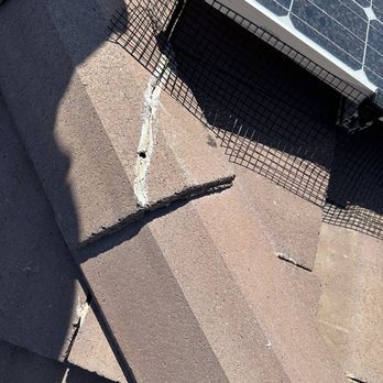 A1 Roofing - Broken tile on seam - Roofing Near Me - Mesa, Arizona