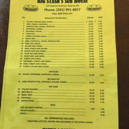 Menu as of 3.1.2018. A half sandwich is like a whole most places. Menu as of 3.1.2018. A half sandwich is like a whole most places.