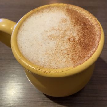 Snooze, an A.M. Eatery - Spiced oat milk pumpkin latte. Delicious! - Breakfast & Brunch Near Me - Tempe, Arizona Snooze, an A.M. Eatery - Spiced oat milk pumpkin latte. Delicious! - Breakfast & Brunch Near Me - Tempe, Arizona