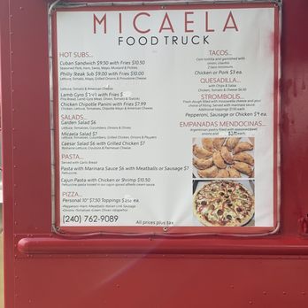 Micaela Food Truck - Menu - Food Trucks Near Me Micaela Food Truck - Menu - Food Trucks Near Me