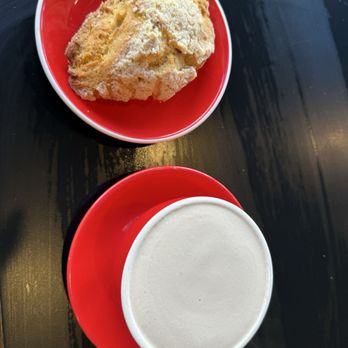 Compton’s Coffee House - Fruit Scone and Chai Lattee - Cafes Near Me - San Francisco, California