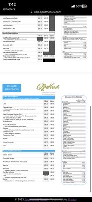 Menu photo 2 Coffee Kiosk Santa Clarita, CA Menu photo 2 Coffee Kiosk Santa Clarita, CA