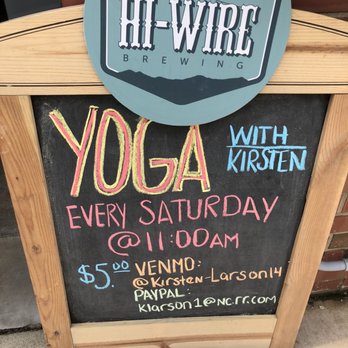 Hi-Wire Brewing - Yoga every Saturday! - Breweries Near Me - Durham, North Carolina