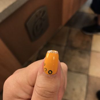 Organic Nails & Spa - My thumb. She randomly changed the design I wanted without asking - Nail Salons Near Me - Mount Prospect, Illinois Organic Nails & Spa - My thumb. She randomly changed the design I wanted without asking - Nail Salons Near Me - Mount Prospect, Illinois