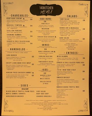 Menu photo 1 140 Kitchen Peekskill, NY