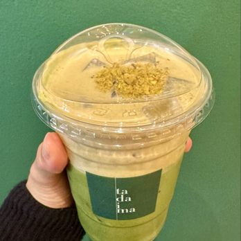 Tadaima - Marina - Matcha Latte w/ Pistachio Cream 7.75/iced - Cafes Near Me - San Francisco, California Tadaima - Marina - Matcha Latte w/ Pistachio Cream 7.75/iced - Cafes Near Me - San Francisco, California