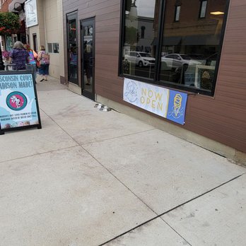 Jebi's Ice Cream Shoppe - the sidewalk outside - Ice Cream & Frozen Yogurt Near Me - Roanoke, Indiana Jebi's Ice Cream Shoppe - the sidewalk outside - Ice Cream & Frozen Yogurt Near Me - Roanoke, Indiana