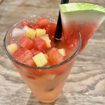Zigu - Watermelon pineapple sangria - Seafood Near Me - Honolulu, Hawaii Zigu - Watermelon pineapple sangria - Seafood Near Me - Honolulu, Hawaii