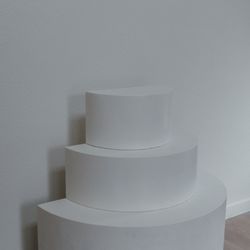 Paradiso Events & Party Rentals - This gigantic cake stand rental makes a beautiful dessert display! It is 3' tall and comes in 3 pieces.