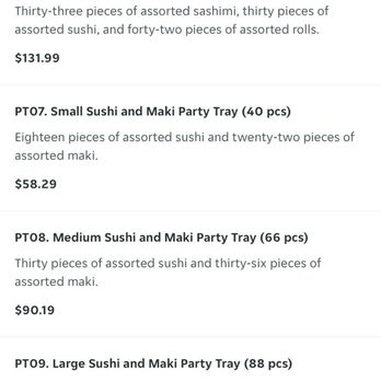 VIPS Sushi - New pricing +30% for PT09 - Japanese Near Me - Toronto, Ontario