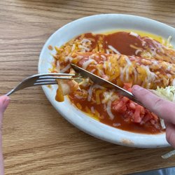 Buenos Tiempos - Cheese and onion enchilada