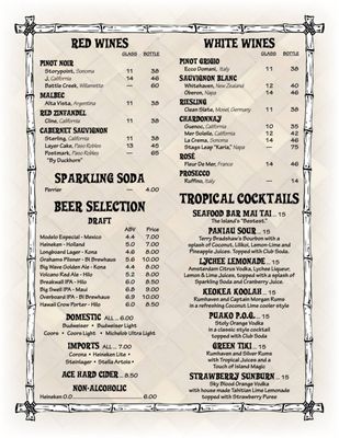 Menu photo 5 Seafood Bar & Grill Kawaihae, HI Menu photo 5 Seafood Bar & Grill Kawaihae, HI