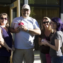 Western Oregon University - Little Wolfie helps a new student move into the dorms