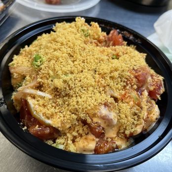 Bamboo House - BYOB salmon, tuna, tempura flakes on top - Sushi Bars Near Me - Euless, Texas Bamboo House - BYOB salmon, tuna, tempura flakes on top - Sushi Bars Near Me - Euless, Texas