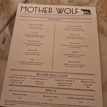 Mother Wolf - Menu - Pizza Near Me - Las Vegas, Nevada