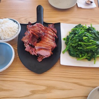 Joyee's Dumpling House - Poway - Smoke & Salt Duck with Snow Pea Leaves - Chinese Near Me - Poway, California Joyee's Dumpling House - Poway - Smoke & Salt Duck with Snow Pea Leaves - Chinese Near Me - Poway, California