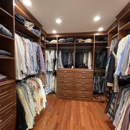 Master walk in closet Master walk in closet