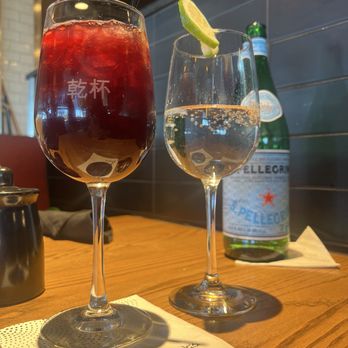 P.F. Chang's - Sangria and San Pellegrino 1L sparkling water - Chinese Near Me - Lancaster, Pennsylvania