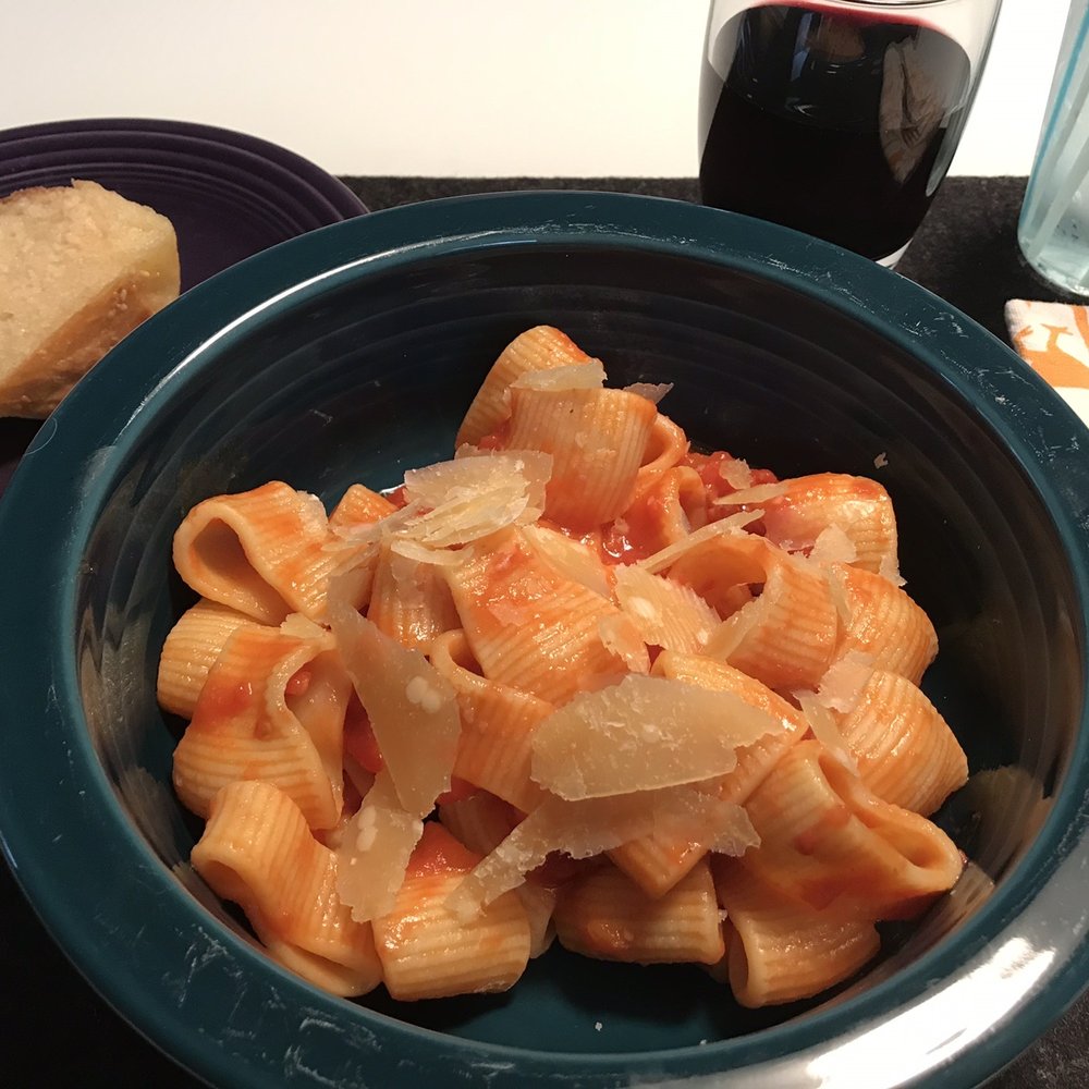 Tulipani - Rigati pasta with my homemade sauce. Tasty! - Pasta Shops Near Me - Albuquerque, New Mexico