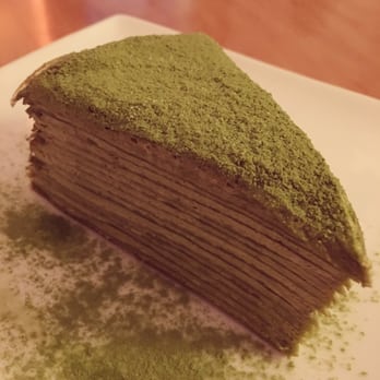 Prince Tea House - The delish green tea milli crepe - Tea Rooms Near Me - Flushing, New York