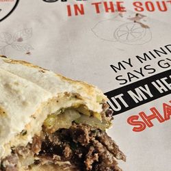 Mr Shawarma - Beef Shawarma inside the wrap