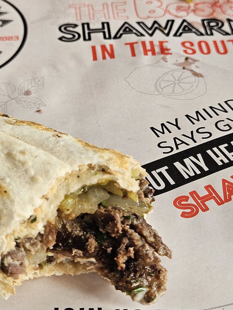 Food from Mr Shawarma