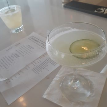 Rome + Fig - Cucumber gimlet, margarita - Seafood Near Me - Tampa, Florida Rome + Fig - Cucumber gimlet, margarita - Seafood Near Me - Tampa, Florida