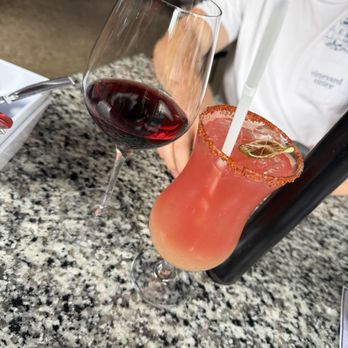 Hungry Goat Scratch Kitchen & Wine Bar - Red wine and watermelon margarita - Wine Bars Near Me - Morrison, Colorado