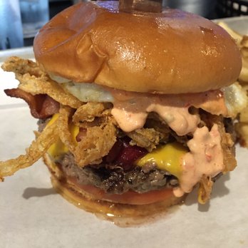 Bar Code Burgers - Hangover burger!  Sooo goood! - Burgers Near Me - Las Vegas, Nevada