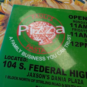 Paulis Pizza - Italian Near Me - Dania, Florida