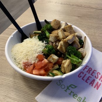 SoFresh - SKINNY warm bowl with tofu - New American Near Me - Pittsburgh, Pennsylvania