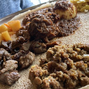 Bete Ethiopian Cuisine & Cafe - Meat Combination Platter - around $32 (I think it is fair up to 4 people can eat) - Ethiopian Near Me - Silver Spring, Maryland Bete Ethiopian Cuisine & Cafe - Meat Combination Platter - around $32 (I think it is fair up to 4 people can eat) - Ethiopian Near Me - Silver Spring, Maryland