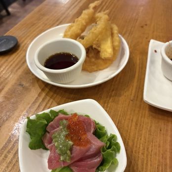 Sushi Kushi - Complimentary otoro and mixed tempura - Sushi Bars Near Me - Carrollton, Texas Sushi Kushi - Complimentary otoro and mixed tempura - Sushi Bars Near Me - Carrollton, Texas