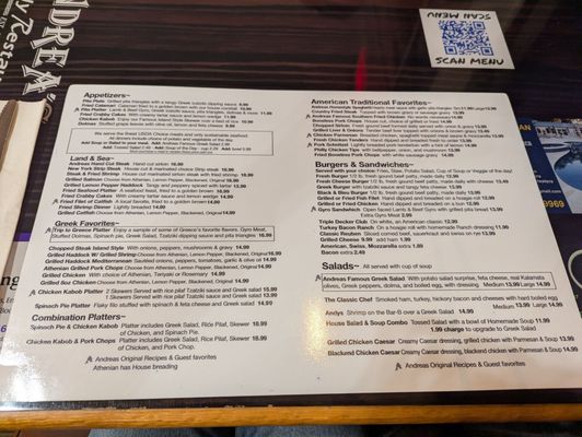 Menu photo 1 Andrea's Family Restaurant Winter Haven, FL Menu photo 1 Andrea's Family Restaurant Winter Haven, FL