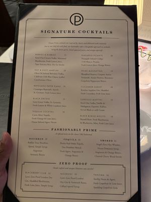 Menu photo 5 Ocean Prime Orlando, FL