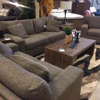 Ashley Store - The living room sofas we purchased - Bremond Tweed. Comfortable and pretty! - Furniture Stores Near Me - Madison, Wisconsin