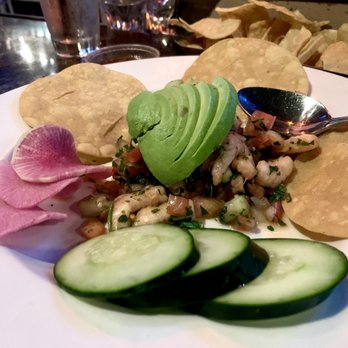 Madero 1899 - Shrimp ceviche with tostadas $14 - Mexican Near Me - Fullerton, California Madero 1899 - Shrimp ceviche with tostadas $14 - Mexican Near Me - Fullerton, California